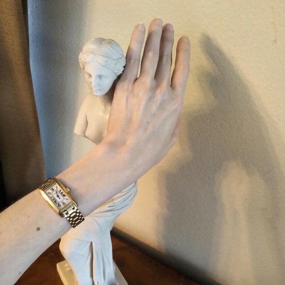 Cartier 18K Yellow Gold Tank Americaine American Medium Watch - Picture 9 of 12